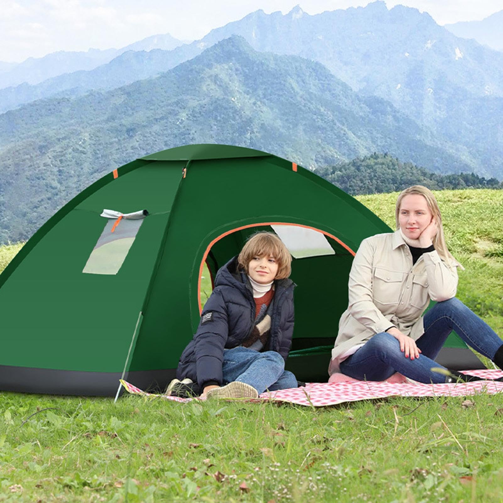 campeggio all'aperto, istantaneamente assemblabile, portatile, resistente, cabina esterna per viaggi con zaino in spalla, per picnic, viaggi su strada, pesca, caccia, arrampicata, montagna, lago e