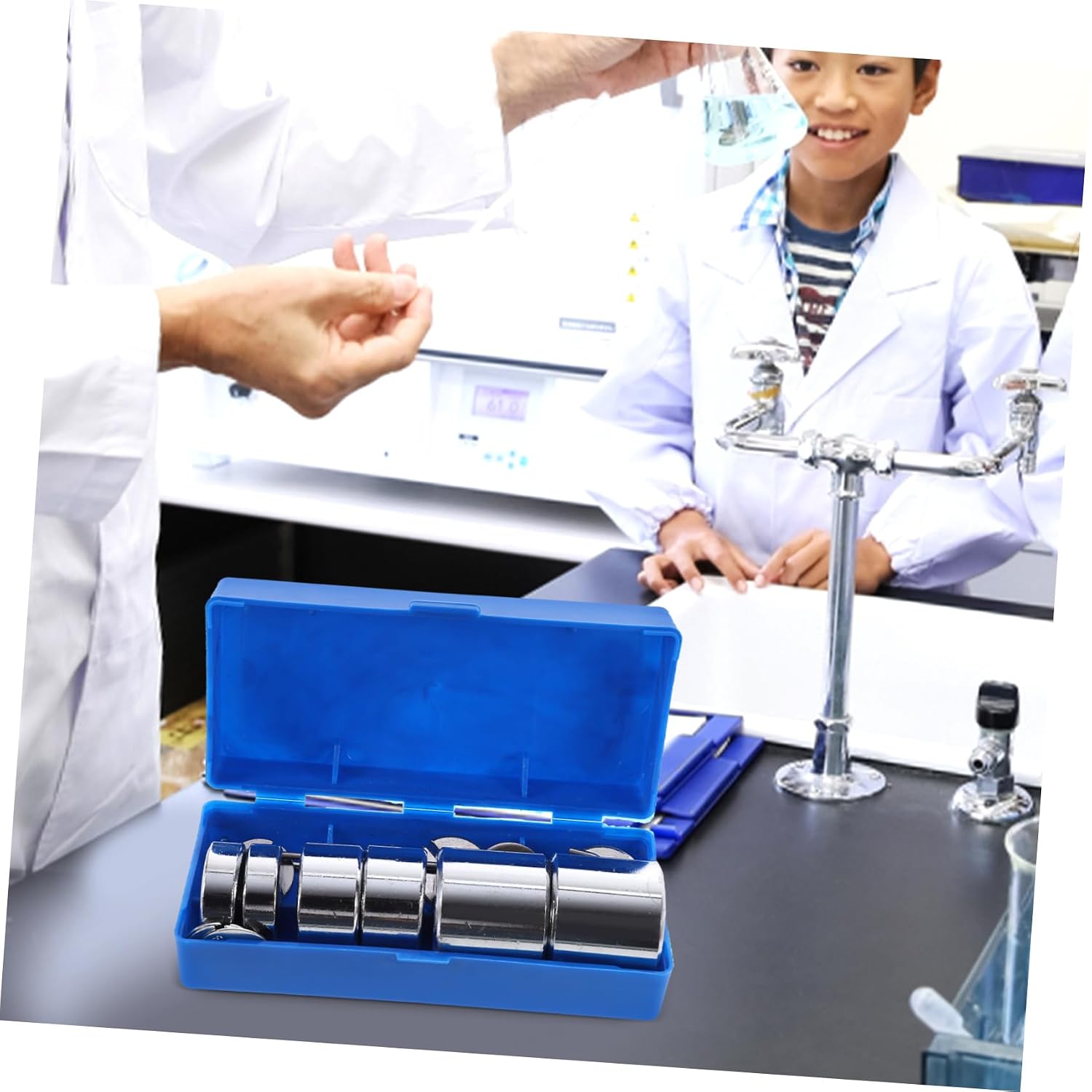 Metal Slotted Mass Hanger Slotted Weight for Physics Labs Easy Removal for Accurate Weighing