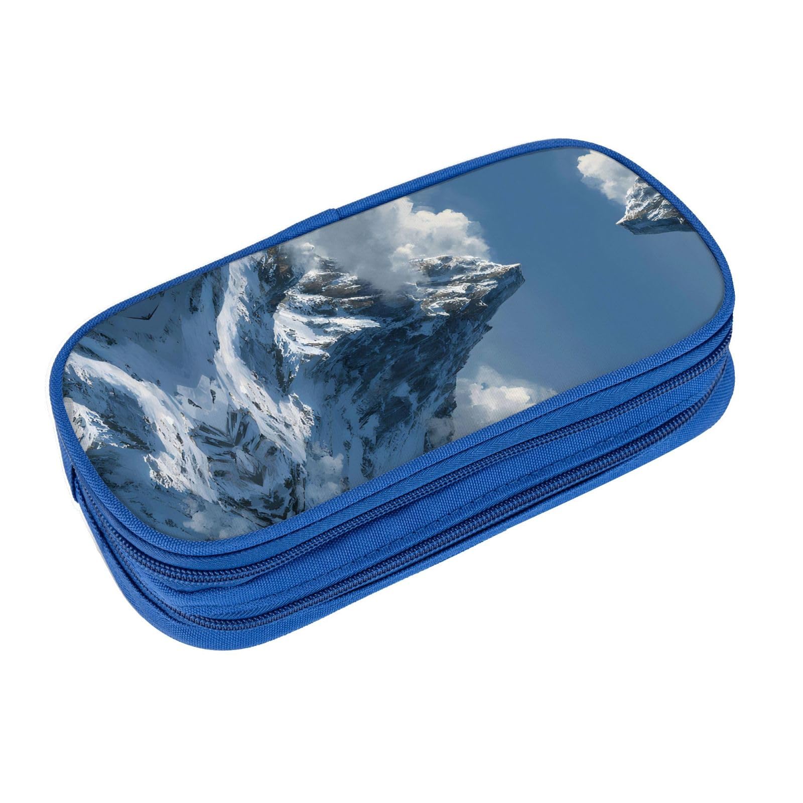 Mountain Peak Print Pencil Cases Boys Girls Lovely Pencilcase with Zip Organizer for Students Pencil Case for Daughter Son Desk Pencil Pouch