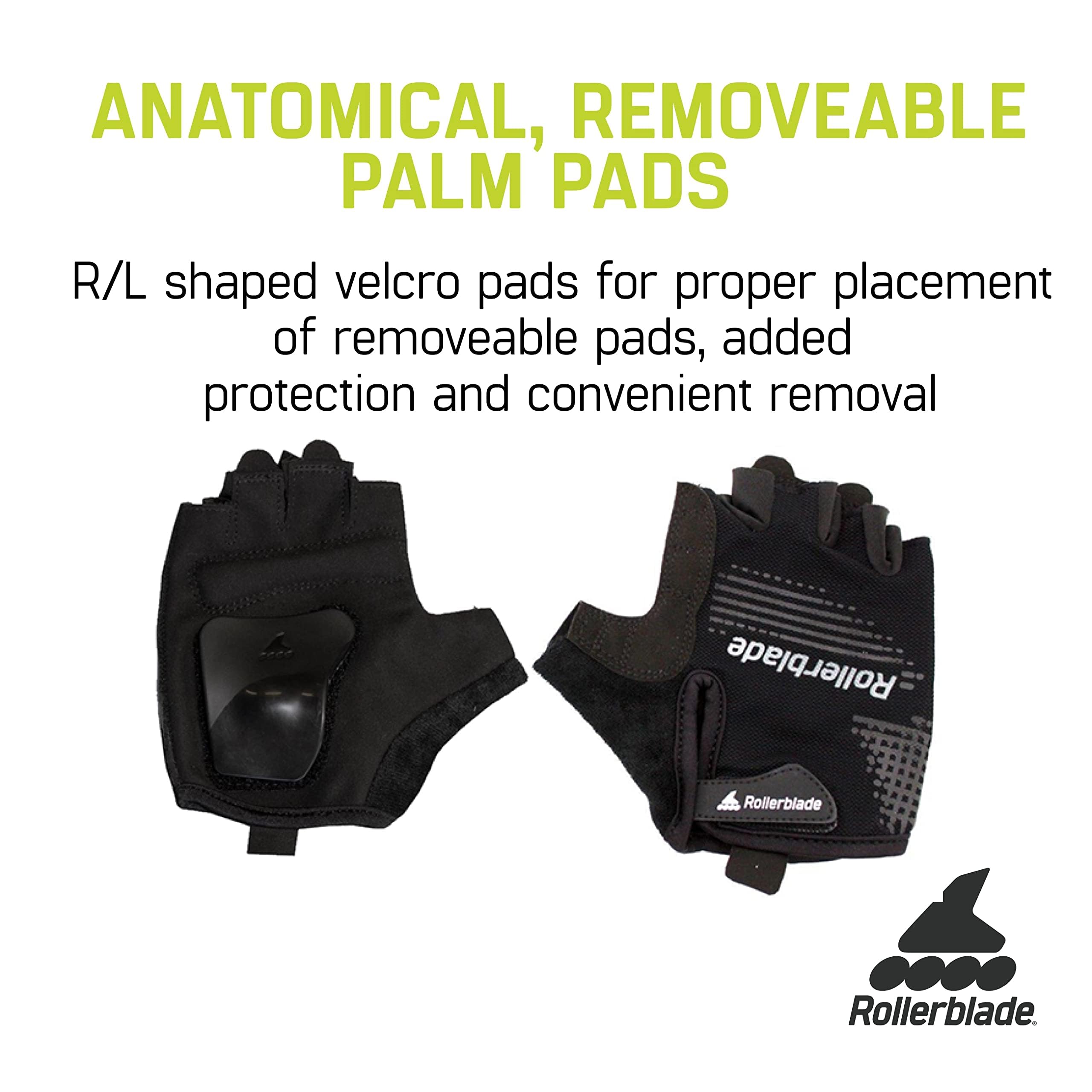 Rollerblade Skate Gear Paire de Gants Noir