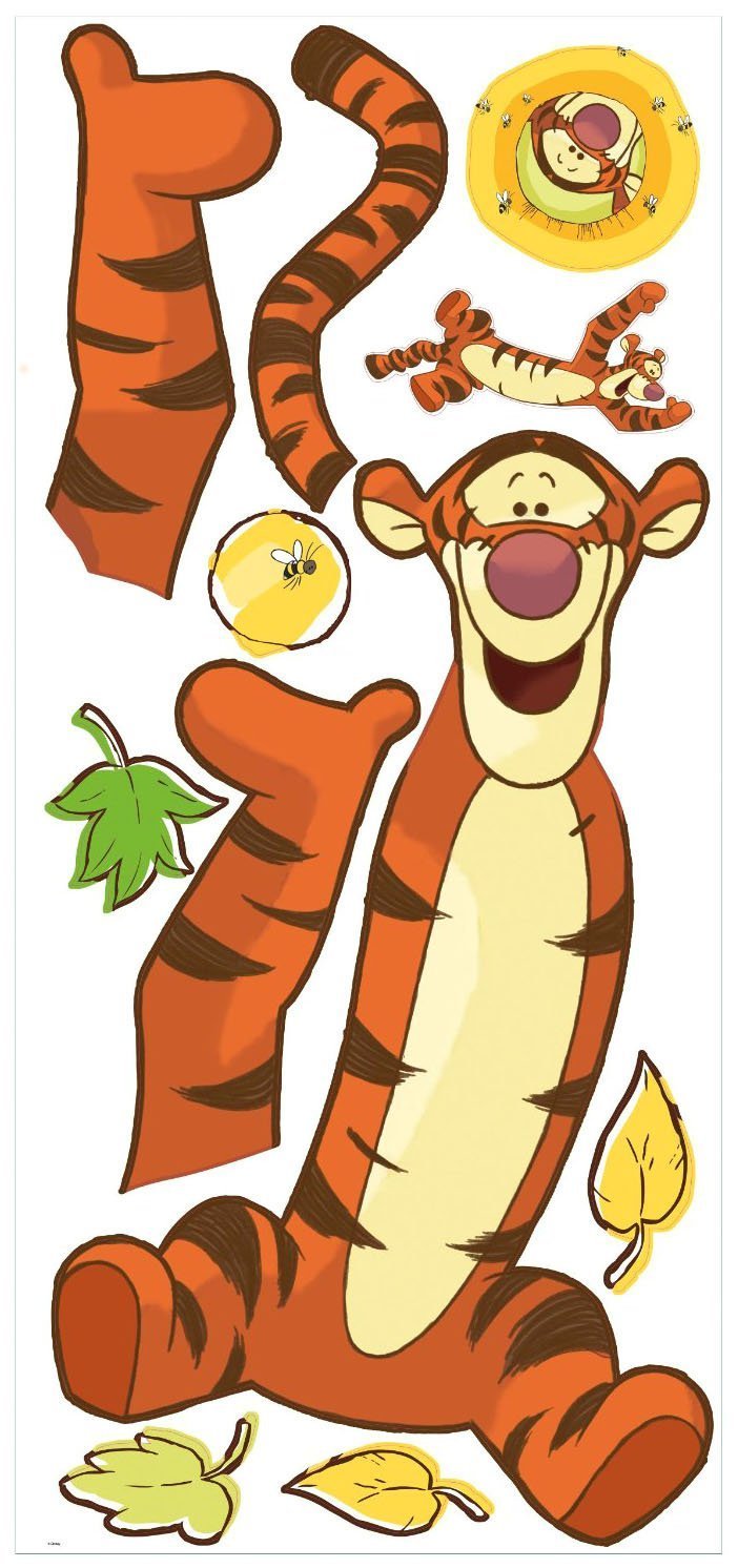 Roommates Winnie The Pooh Tigger Peel and Stick Giant Wall Decal (Multicolor) 1