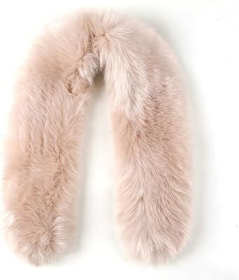 Women Men Faux Fur Collar Winter Jackets Hood Trim Neck Warmer Scarf Wrap Unisex