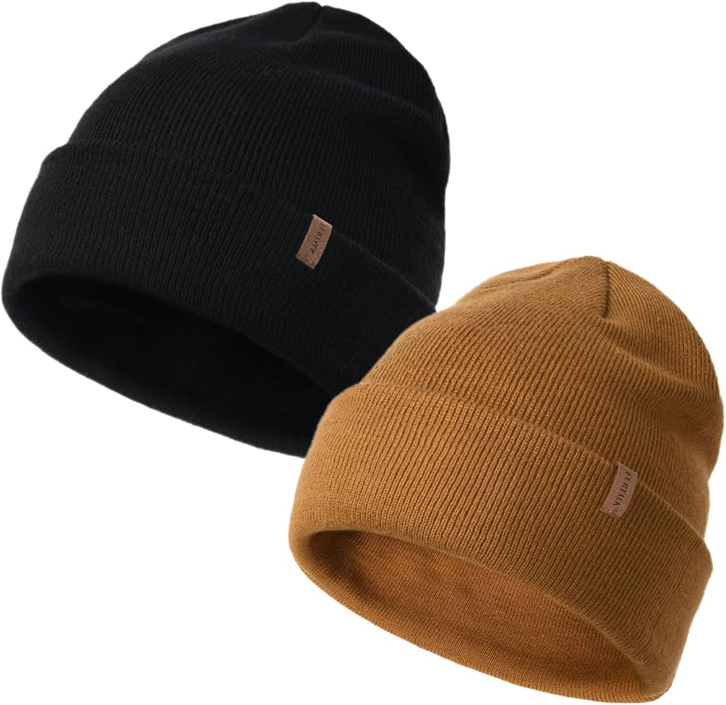 FURTALK Unisex Cuffed Knit Beanie