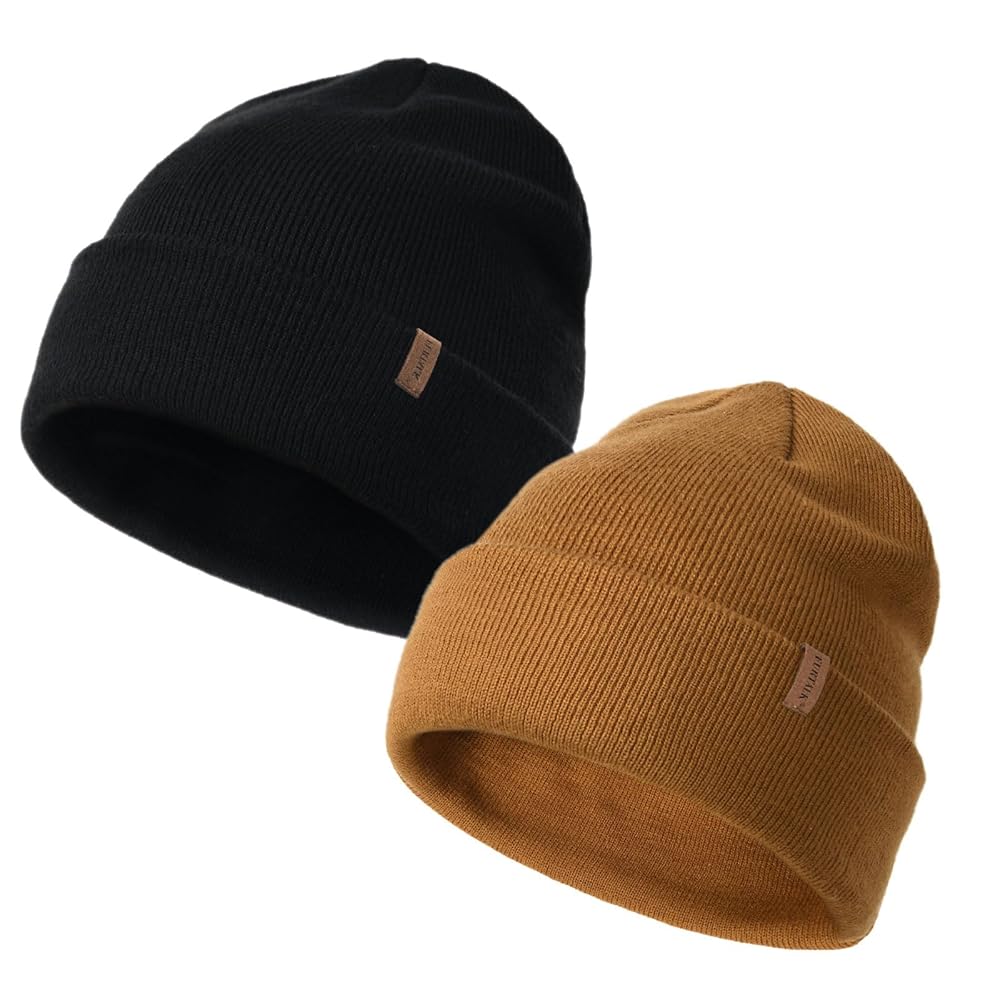 FURTALK Unisex Cuffed Knit Beanie