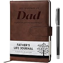 Dad I Want to Know Your Life Story Leather Journal (Hardcover) - Birthday Gifts for Dad - Guided Legacy Journal to Share His Life Story - Ideal Gifts for Fathers Day from Daughter Son