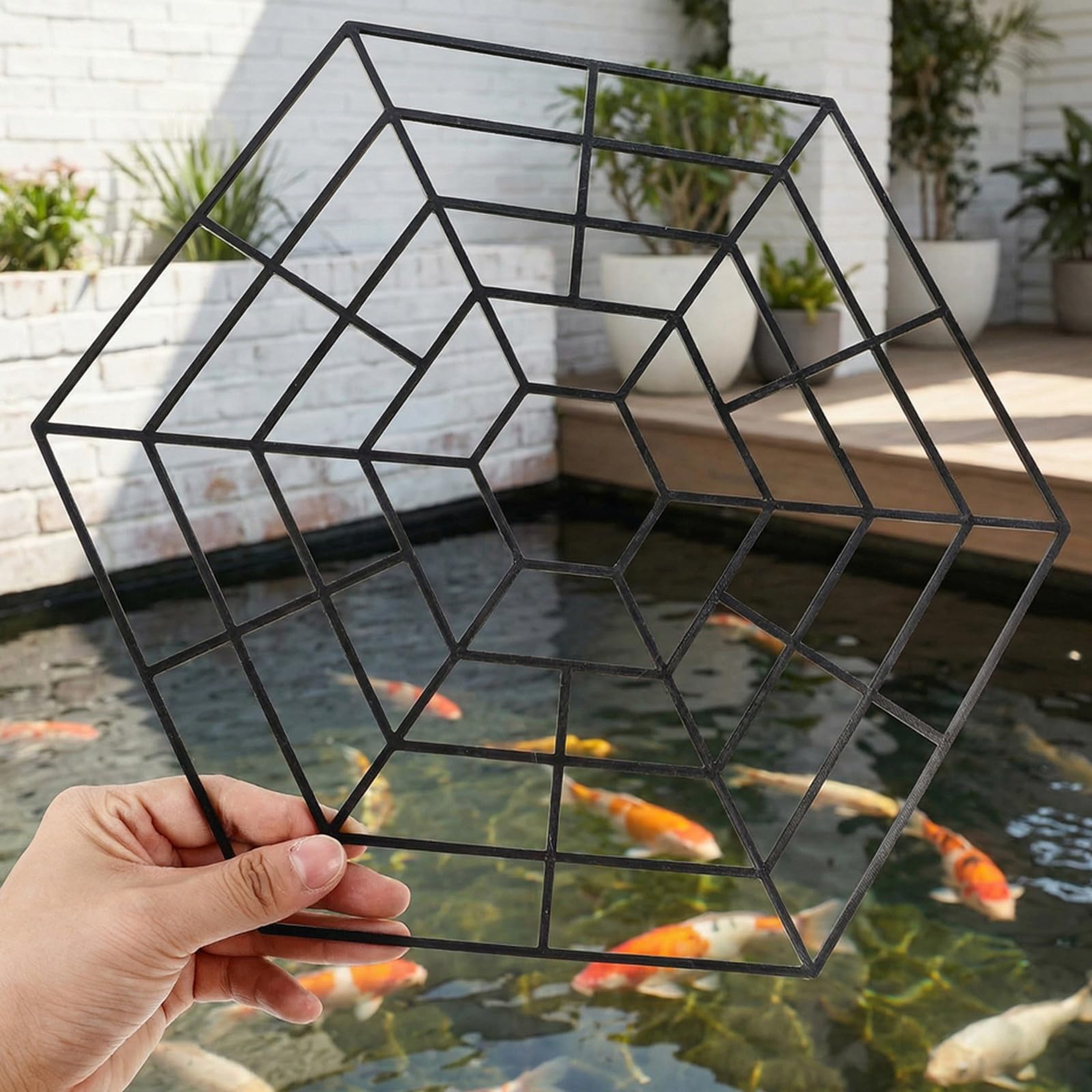 40 Unidades Red Resistente a Aves y Garzas de Protección Hexagonal de Plástico para Estanques y Acuarios Adecuado para Proteger en Exteriores