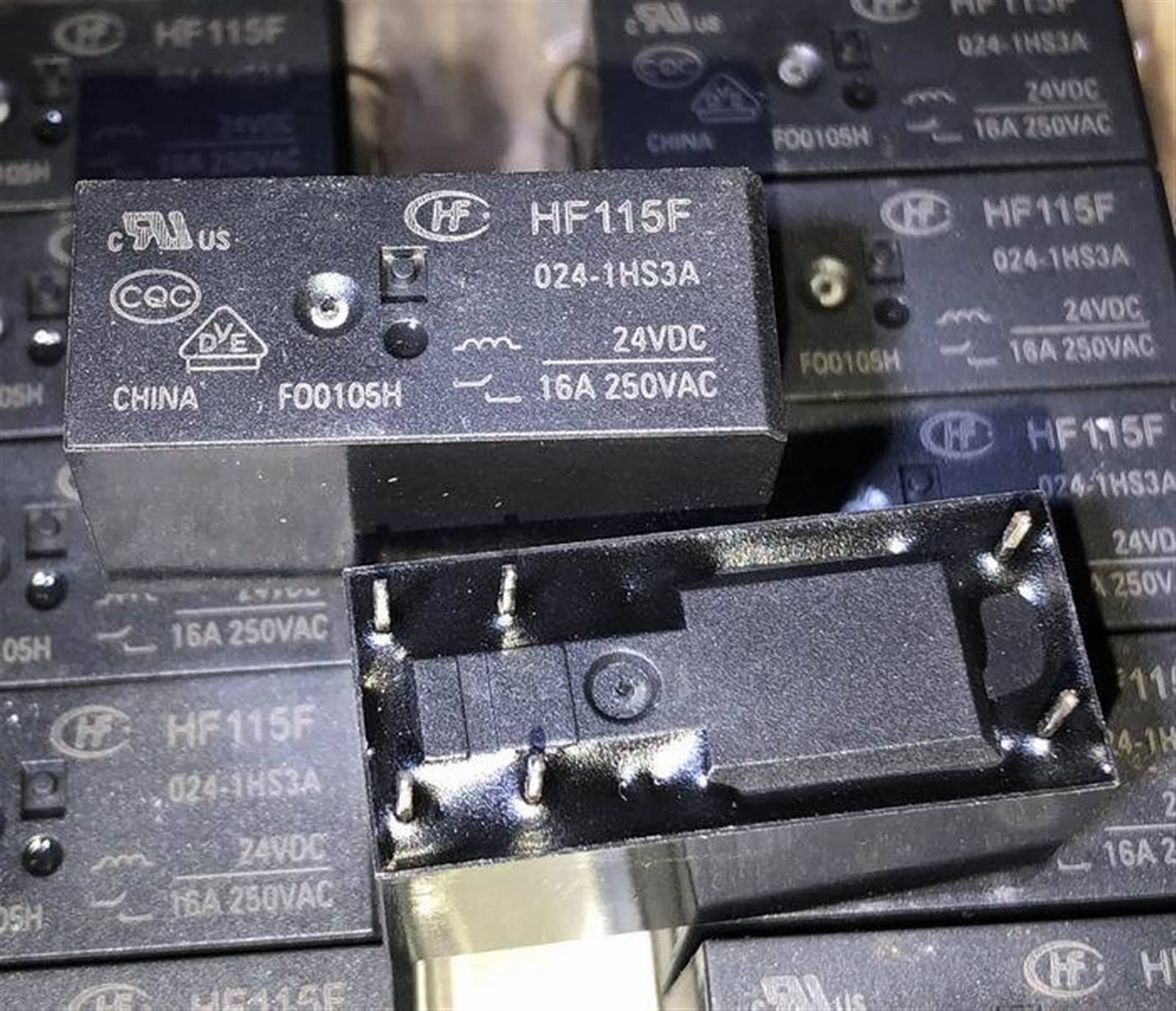 AERBNYEQP New HF115F 012-1HS3AF ; 024-1HS3A 048-1HS3A 110-1HS3A Relay 6pins