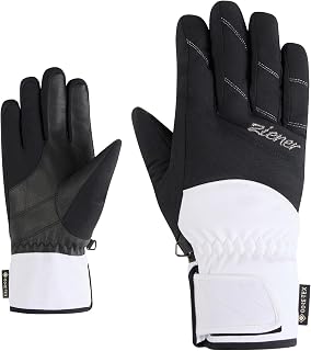 Ziener Damen KATIMA-Z Ski-Handschuhe/Wintersport | Gore-Tex, PFC frei, White, 8