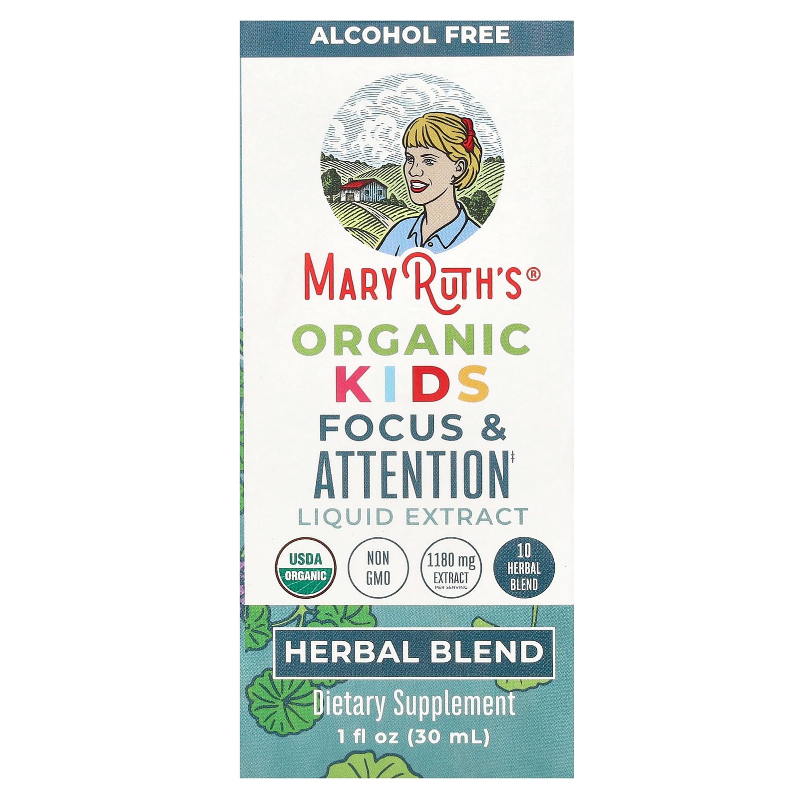 MaryRuth Organics Mary Ruth's Kids Focus & Attention Drops, 1 FZ