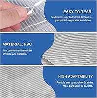 Vista 8 de GALPADA 5 Sheets Carbon Fiber Sticker para Autos Window Sticker Windows Sticker Car Interior Decorations Car Stickers and Decals Cars Window