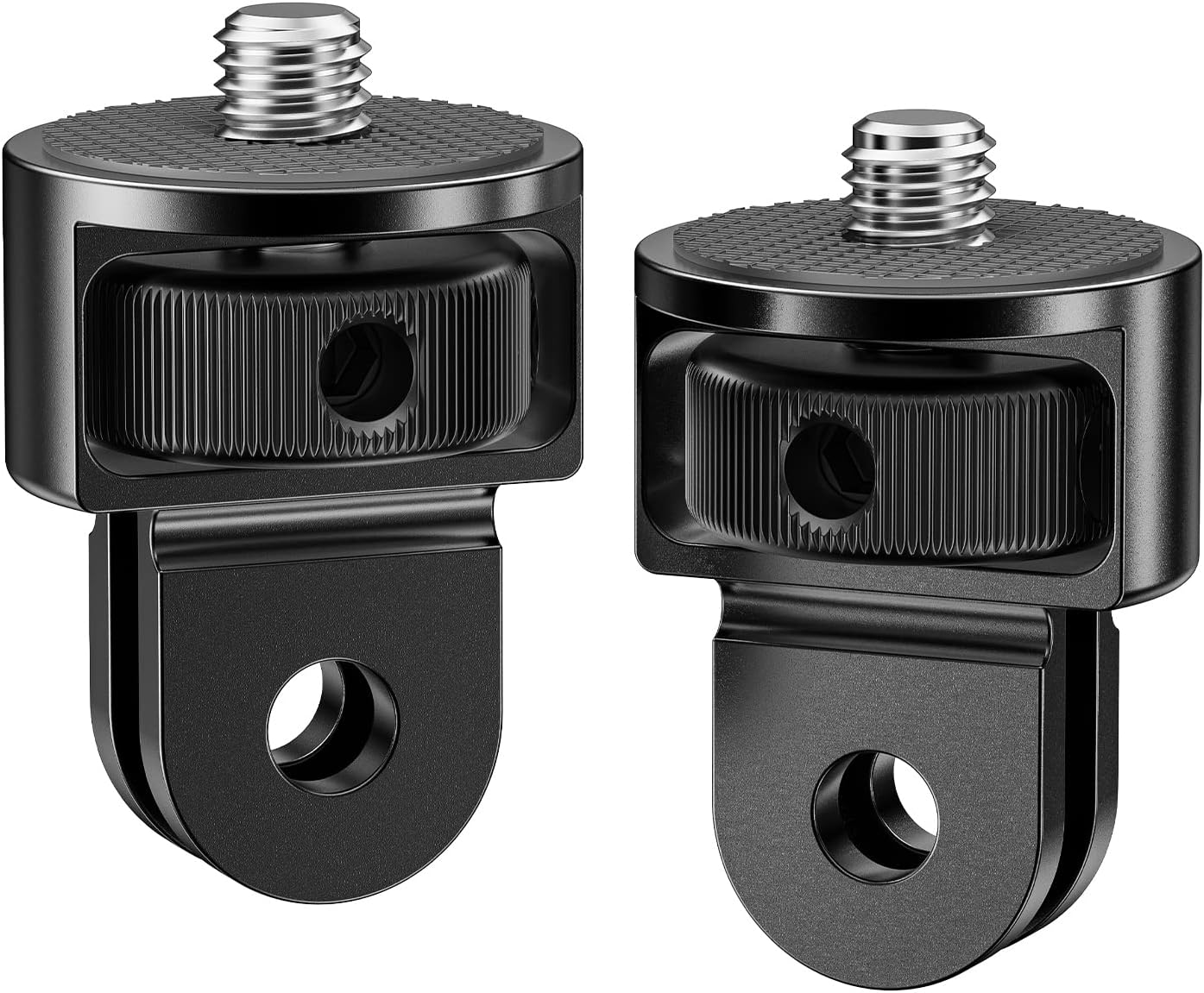 Starbea 2 Pieces Camera Tripod Mount for Gopro Adapter 360°Adjustable Aluminum Alloy