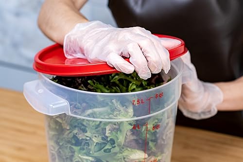 Miniatura 7 de Carlisle FoodService Products Storplus - Recipiente redondo para almacenamiento de alimentos con diseño apilable para catering, bufés, restaurantes,