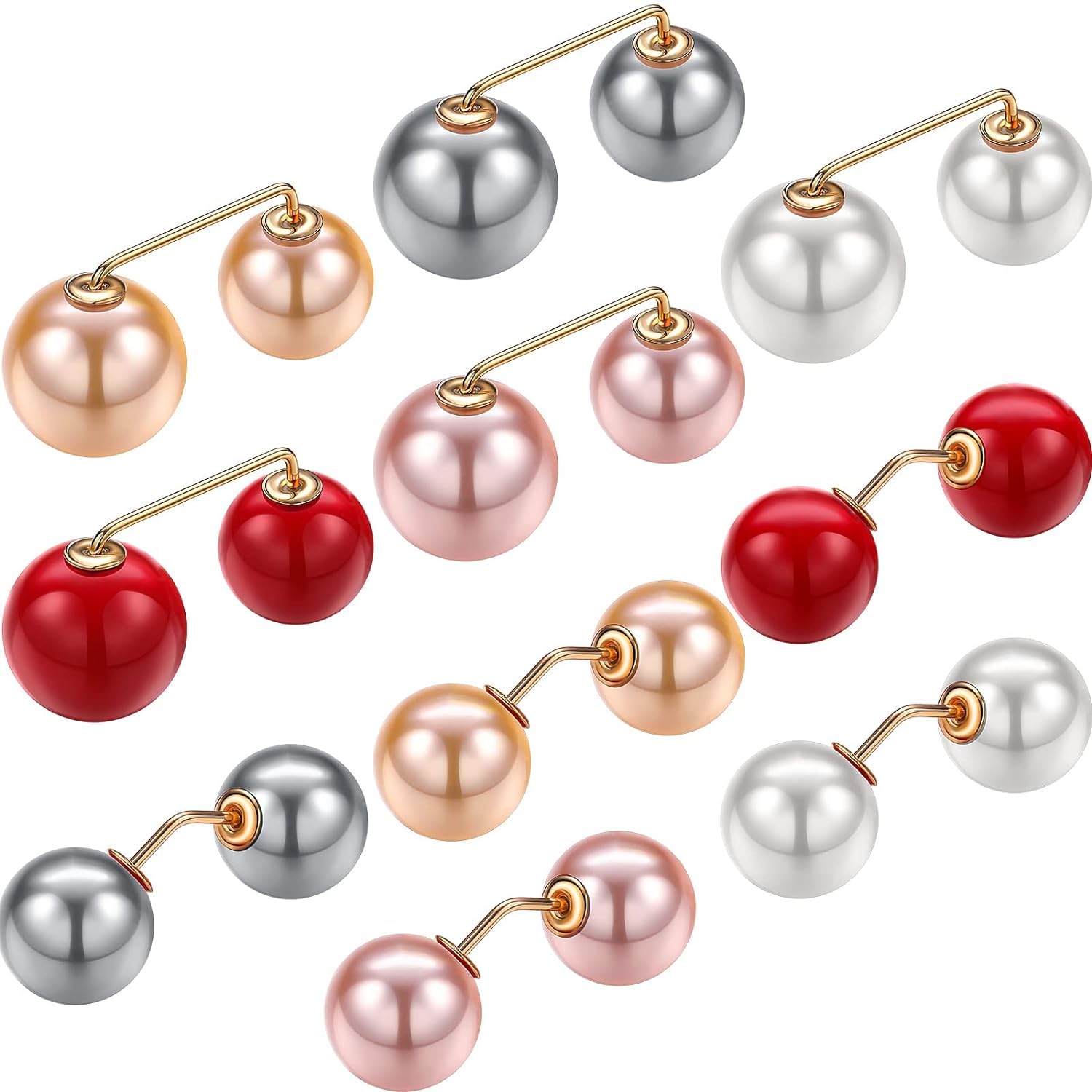 Yellow Chimes Brooch for Women and Girls | 10 Pcs Pearl Brooch Pins Sweater Shawl Clips | Collar Safety Pin Clothing Dresses Decoration Accessories | Birthday Gift for Girls and Women (B0CVF9MRDN) Amazon Price History, Amazon Price Tracker