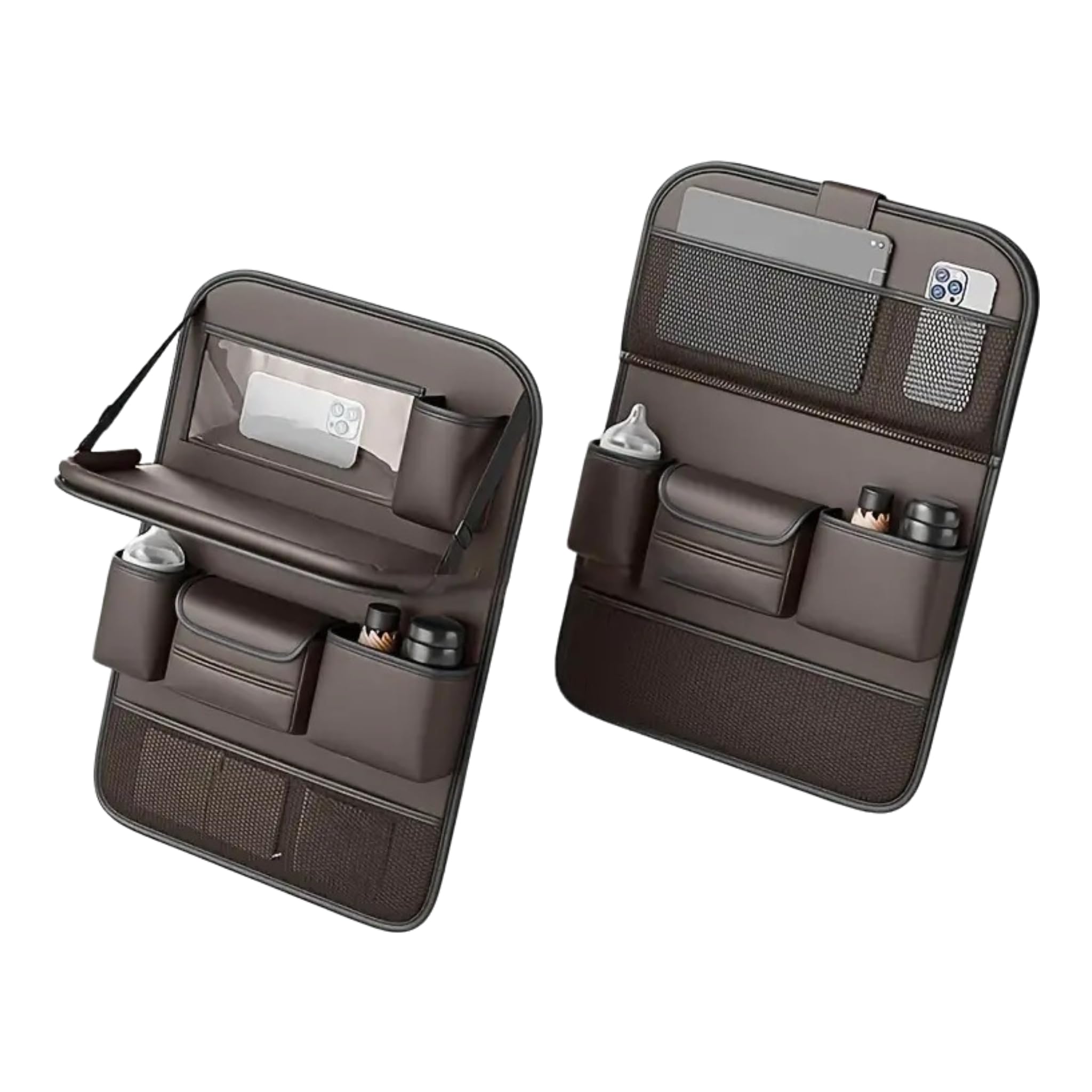QIZUN Car Back Seat Organizer for Skoda Kamiq Monte Carlo 2023-2026