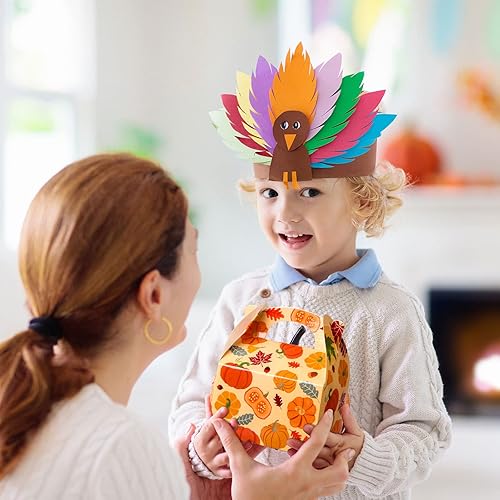 Miniatura 6 de Cajas de dulces para fiesta de otoño, cajas de dulces para fiesta de Acción de Gracias, cajas de fiesta de cosecha de otoño, cajas de papel de