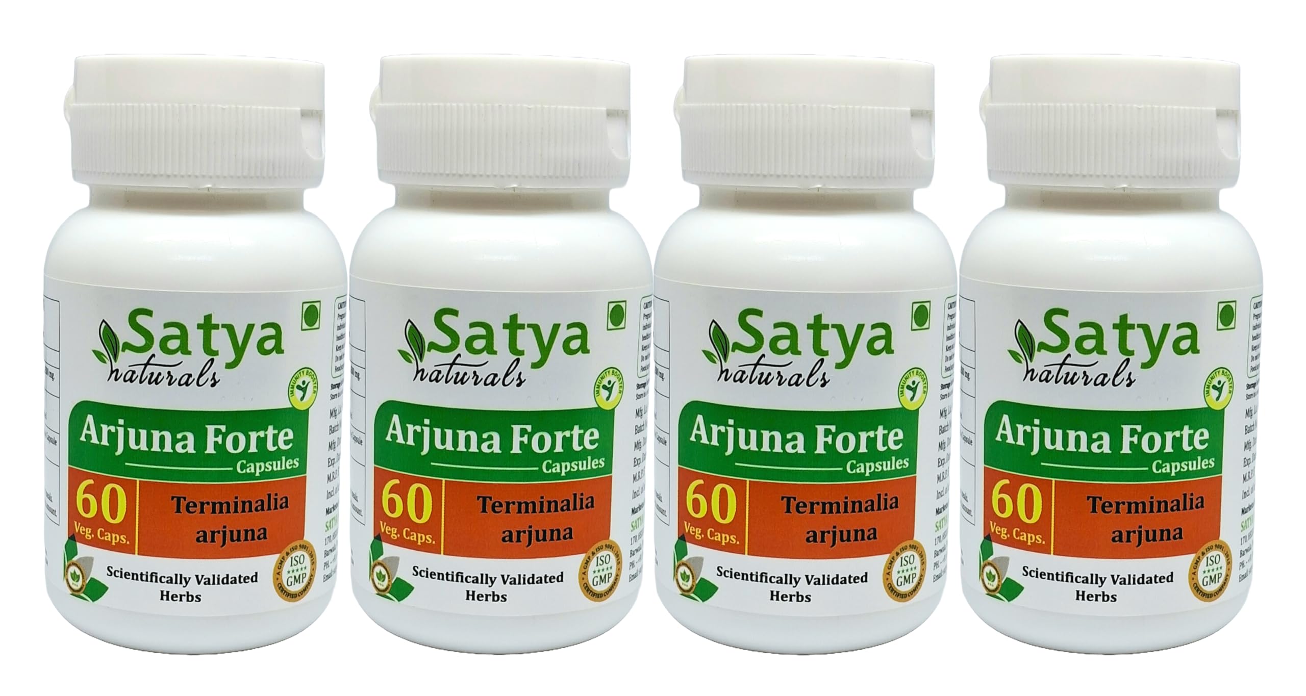 Terminalia Arjuna (Arjuna) Extract Capsules | Highest Potency, 100% Herbal Product | Pack of 60 X 500 mg. Veg. Capsules (Pack of 1 Bottle) — Amazon image 6