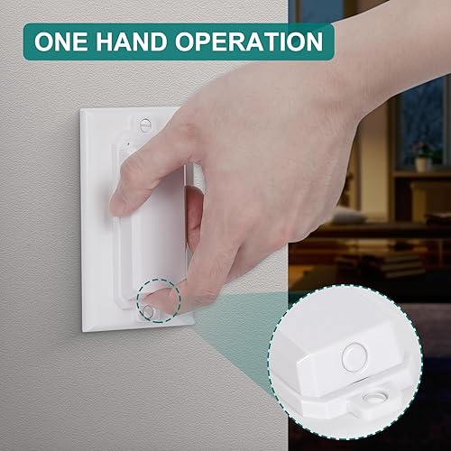 Miniatura 4 de CLYMENE Cubierta protectora para interruptor de luz, cubierta para interruptor de pared a prueba de niños, protege tus luces o interruptores de ser