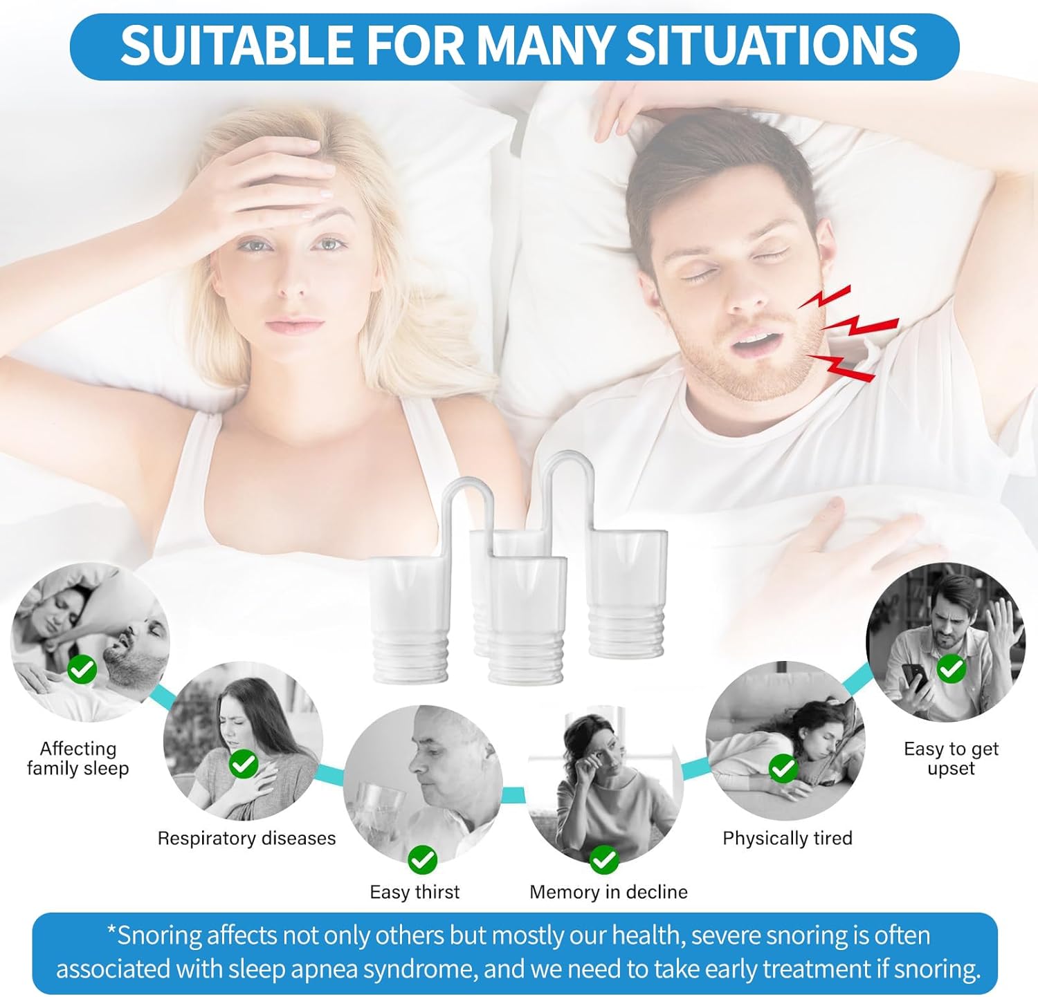 8pcs Anti Snoring Nose Vents Device That Work, Anti Nose Vents for Snoring Devices, Snoring Devices for Men, Nose Opener for Breathing Sleep, Stop Snoring Devices That Work for Men - Image 8