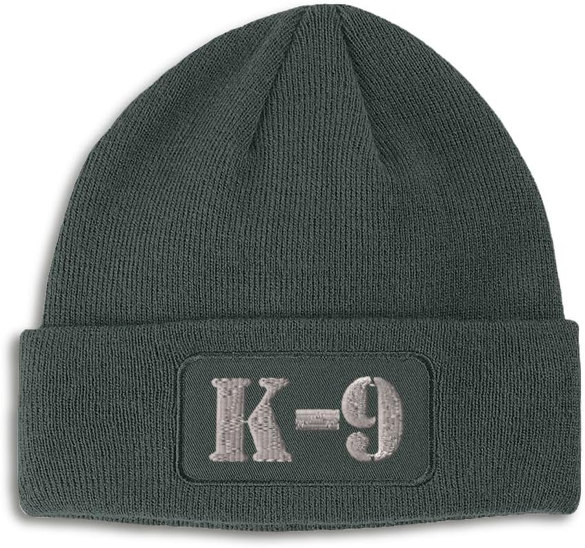 Patch Beanie K-9 Silver Logo Embroidery Skull Cap Hats for Men & Women