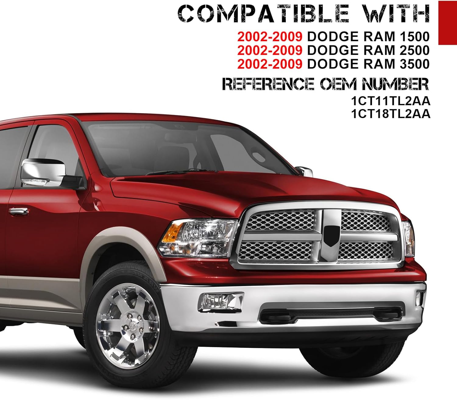 Left Driver and Right Passenger Side Sun Visor Compatible with Dodge 2002 2003 2004 2005 2006 2007 2008 2009 Ram 1500 2500 3500 Sunvisor Replace 1CT11TL2AA 1CT18TL2AA(Gray)