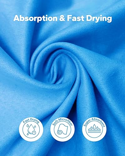 Miniatura 2 de Toalla de microfibra, perfecta para viajes, deportes y playa, súper absorbente, de secado rápido, toalla de gimnasio compacta ultrasuave, adecuada