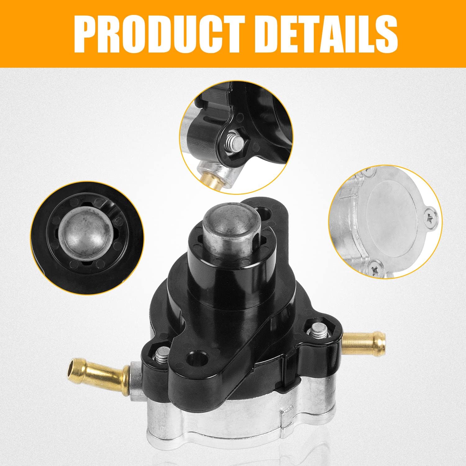 6D824410 Fuel Pump Compatible with 2000-UP Yamaha 4-stroke Outboards F75 F80 F90 F100 F115 LF115 HP Mercury Mariner Engines Replaces 880890T1 880980A02 6D8-24410-00 68V-24410-00