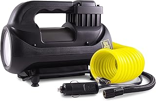 Fix-a-Flat Tire Inflator, Pro Digital, Inflate Right Technology, includes LED light and quick connect hose, 3 min inflation