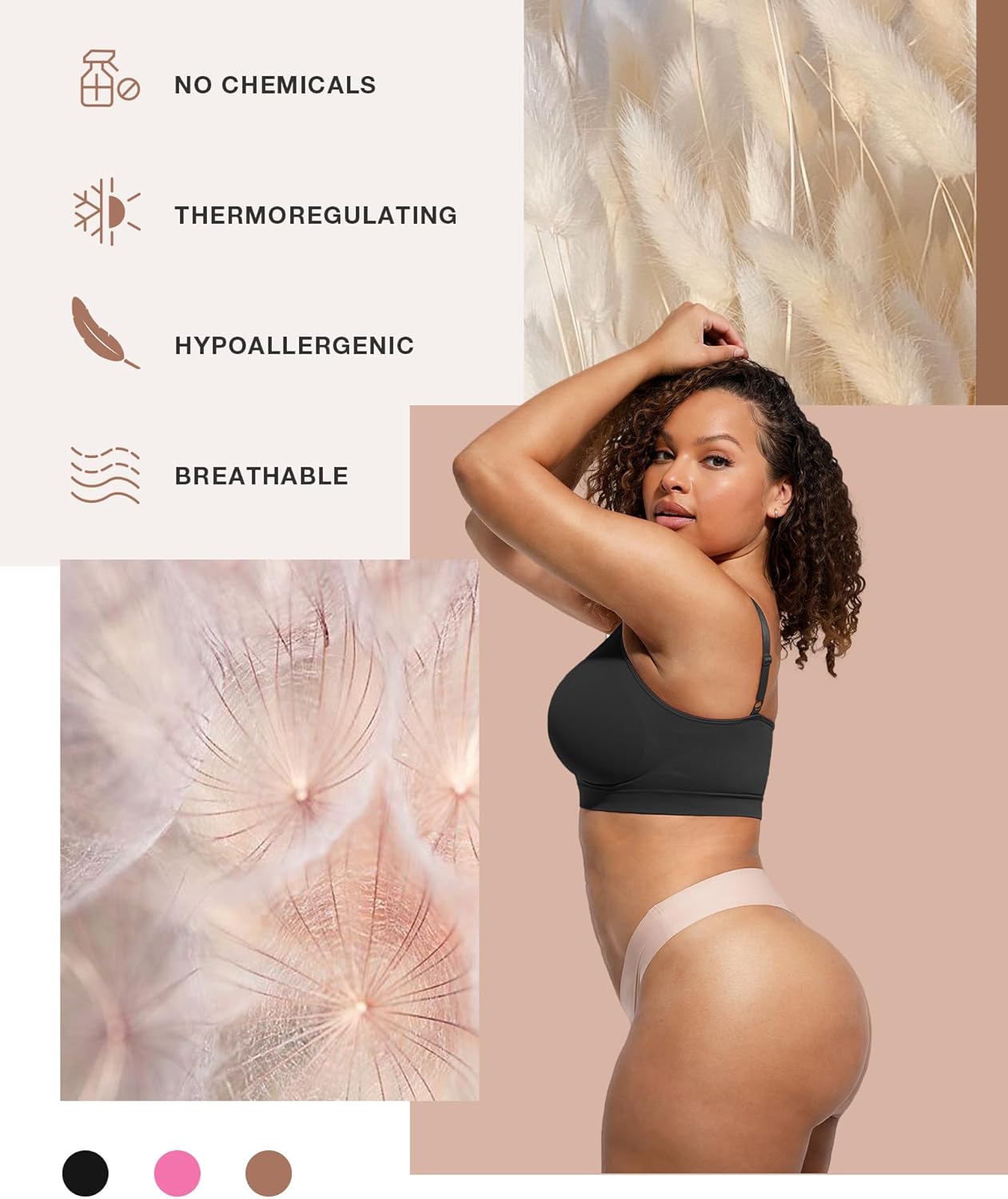 Lover-Beauty Bralettes for Women - Wireless Seamless Bra Stretch Comfort No Underwire Unlined Everyday Bras - Image 3