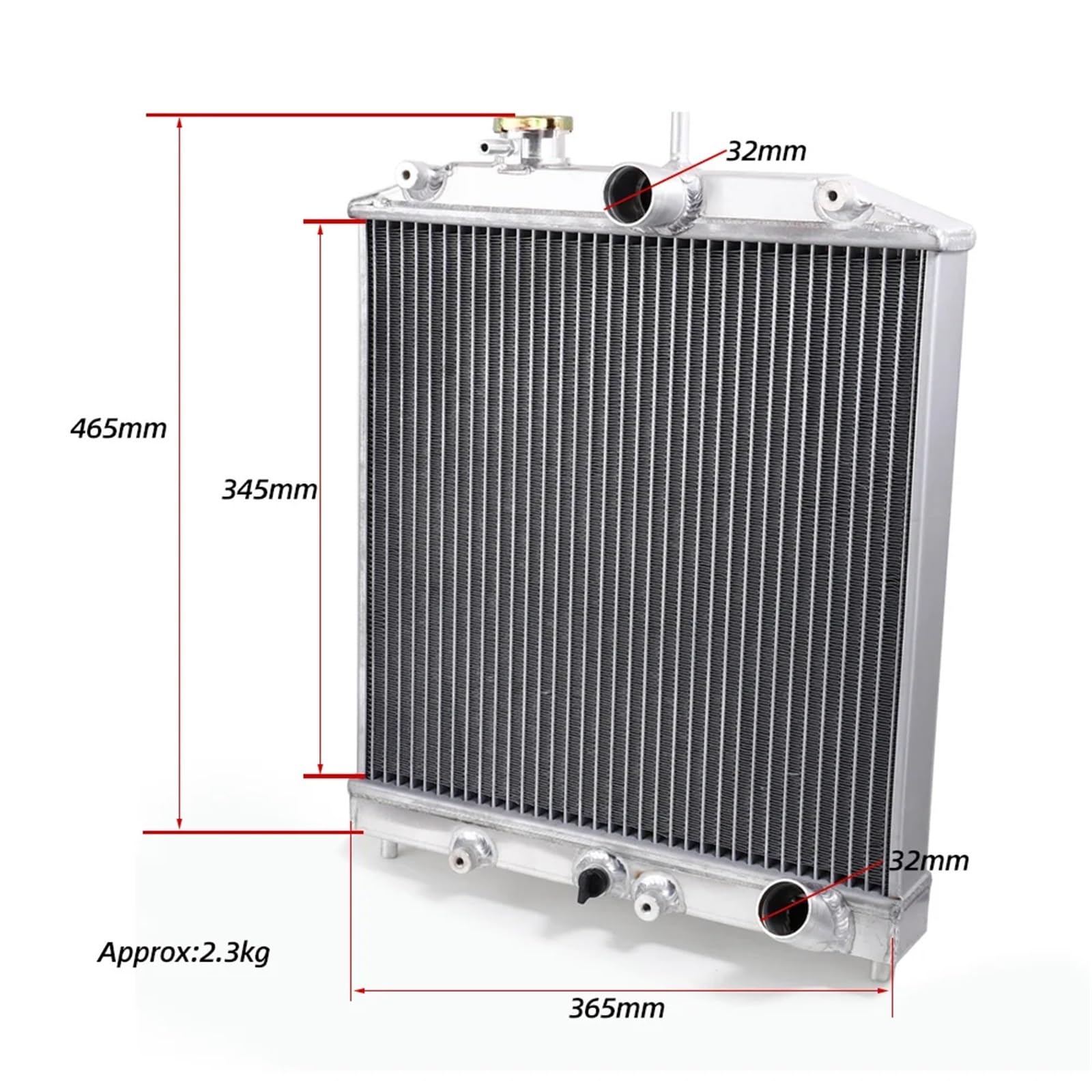 Zestaw Chłodzący,Radiator Do Civic Sol 92-00 MT/AT EG/EK wlot/wylot 32mm T-6061 aluminiowa chłodnica samochodowa 2 rzędy 42MM(MT)
