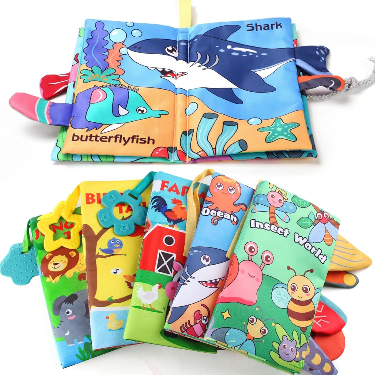 5 Sets of Baby Cloth Sensory Toys