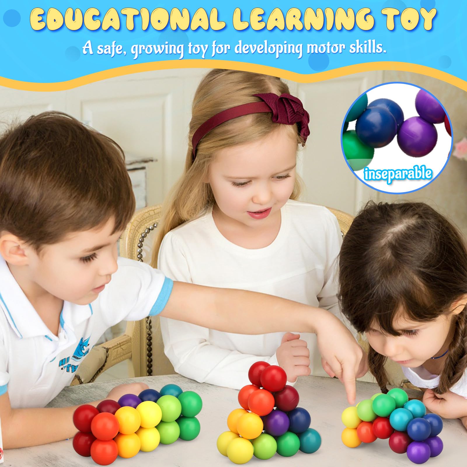 Jouet Sensoriel Pour Enfants - Jeu Anti-Stress Et Éducatif Pour Enfants Autistes Ou Tout-Petits