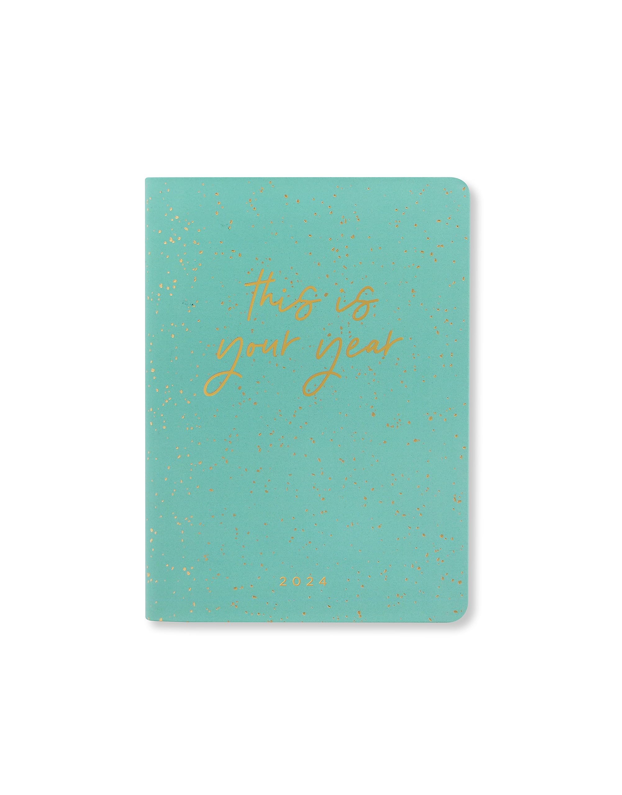 Letts Inspire A6 week to view 2024 diary - green