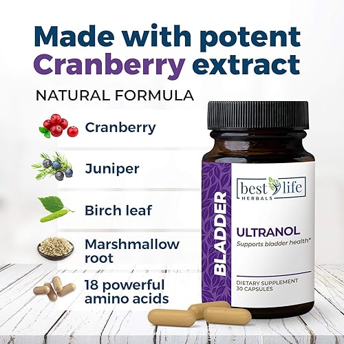 Miniatura 4 de Ultranol Total Vejiga Apoyo - Suplemento Natural de arándano para la salud urinaria, control de la vejiga hiperactivo, incontinencia - Reduce fugas