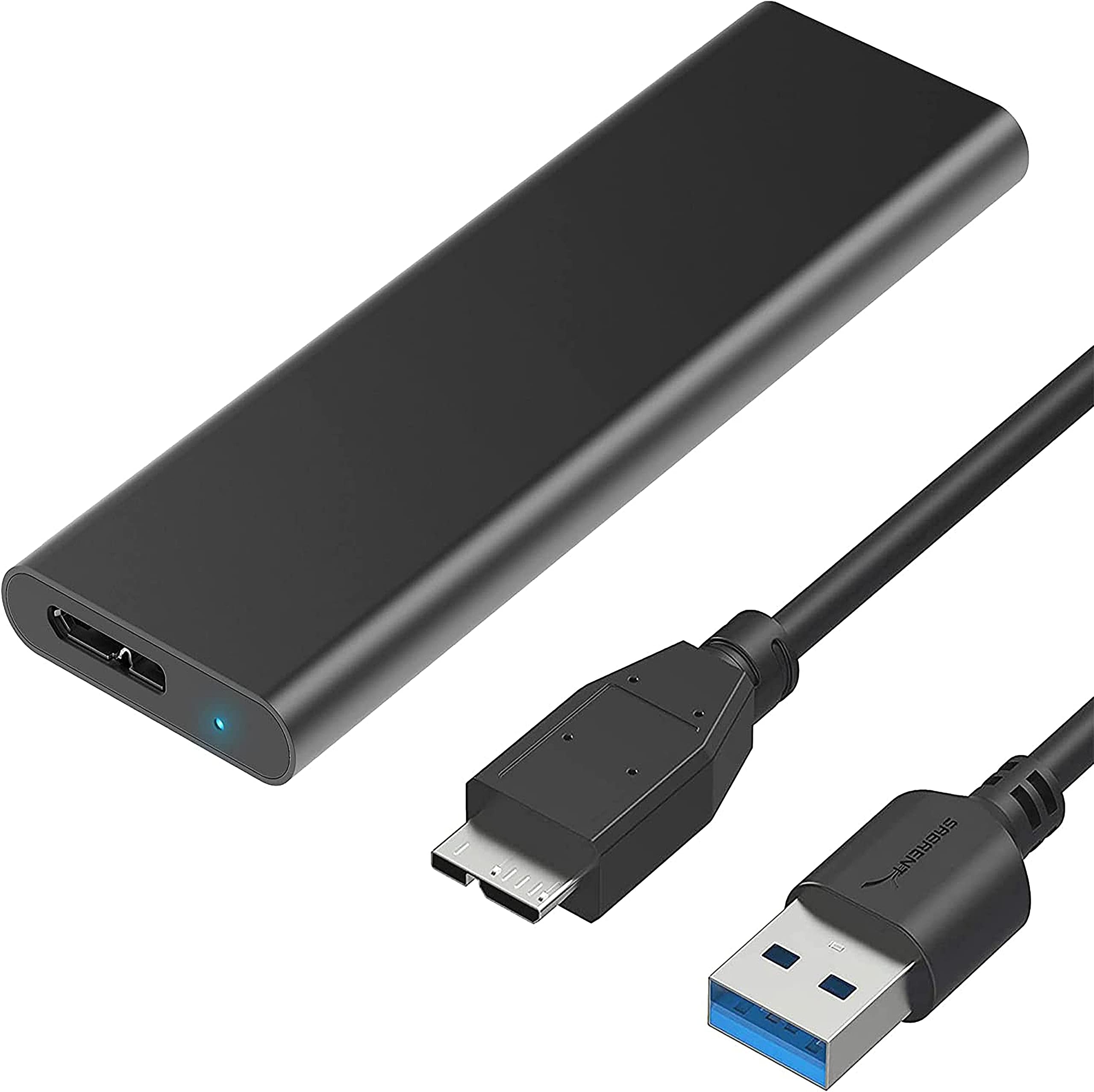 Enceinte SSD, Fast Data Transfer Lightweight M.2 NVME SSD Enclosure 10 Gbps Portable USB3.1 Gen2 Type