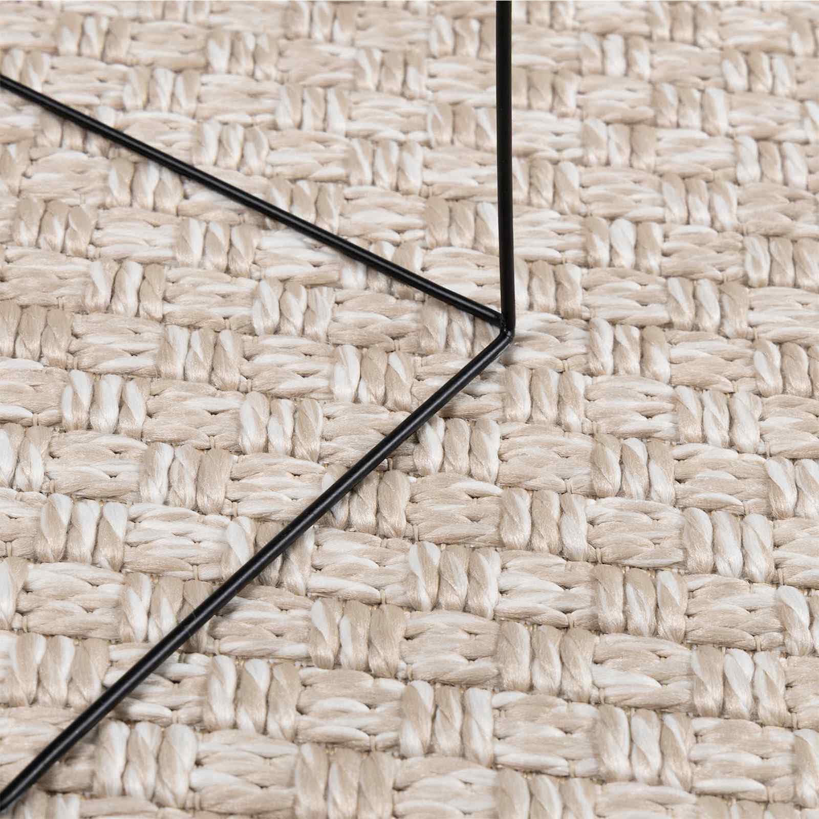 Alfombra cuadrada de color crema, 120 x 120 cm, poliéster, antideslizante, lavable, fácil de limpiar, versátil para salón, pasillo, terraza, protege el suelo, apta para calefacción por suelo