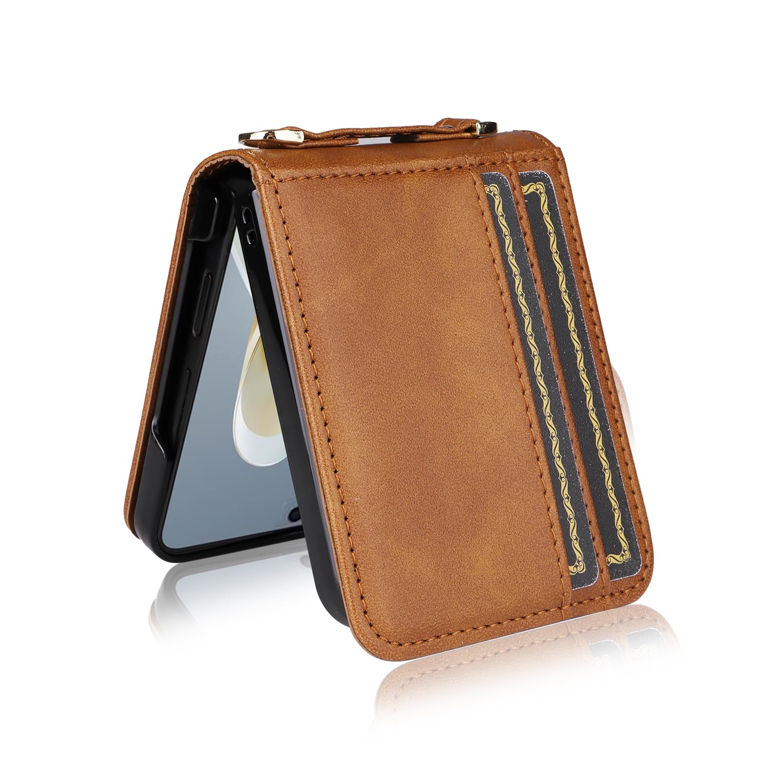 ZTE Libero Flip/Nubia Flip Hülle Mit Brieftaschenfunktion & Schultergurt – Aus PU-Leder