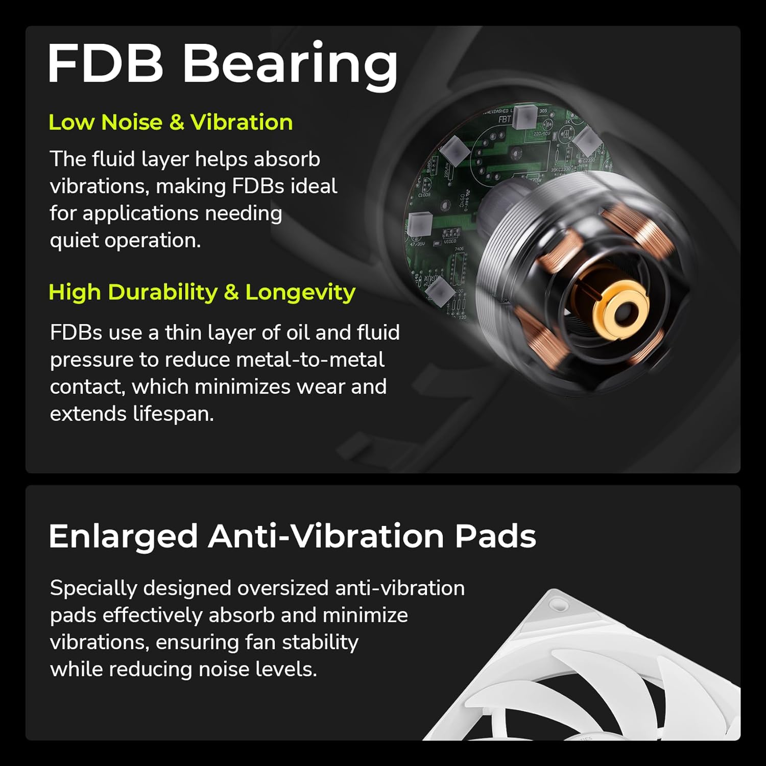 FDB Bearing and Anti-Vibration Pads