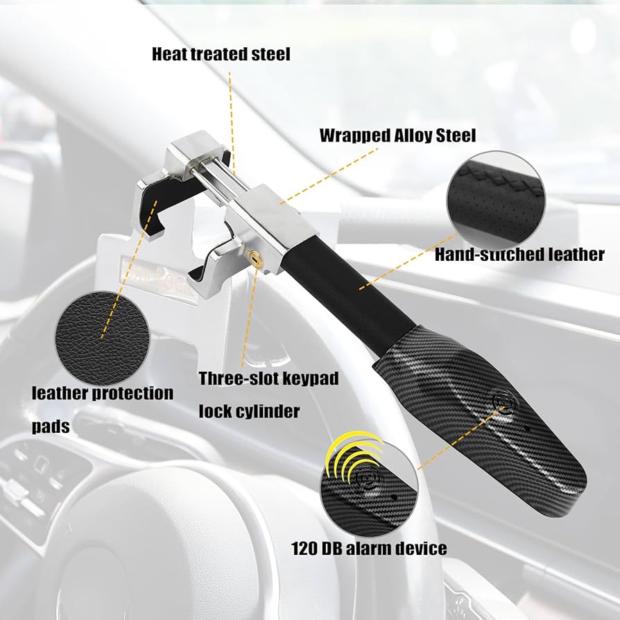 Steering Wheel Locks In Car Anti-Theft Devices - View #9