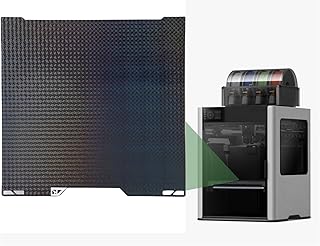 Luocute Doppelseite Build Plate, Dual -Side -PET- und PEI -Film -Build -Platte 355x346mm Flexibler Federstahlblech mit Fußballwindmühle Textur für Lab H2D 3D -Drucker