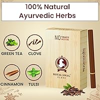 Vista 3 de Cigarrillo ayurvédico y de hierbas, cigarrillos sin nicotina y sin tabaco - (100 palos)