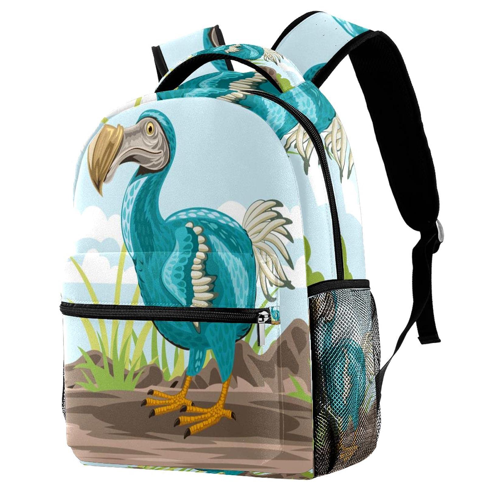 Cute Dodo Bird Travel Laptop Backpack for Boy & Girl, College School Bookbag Large Backpack Casual Daypack