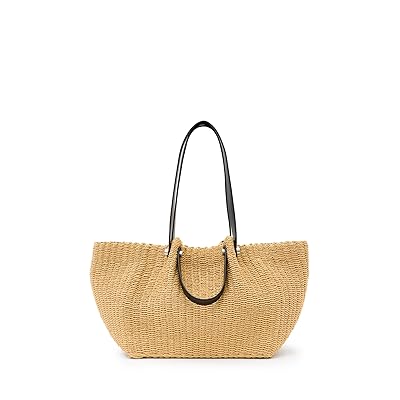 AllSaints Allington Paper Tote Tote Handbags Natural, Straw