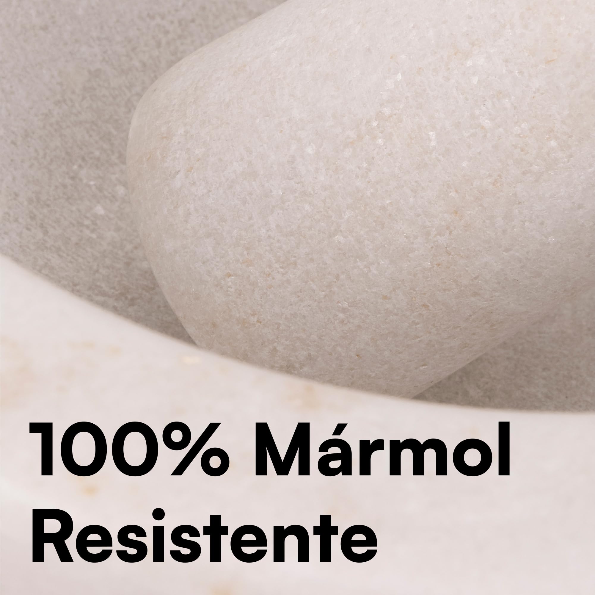 H&S Juego de mortero y mortero Blanco Mármol 18 cm