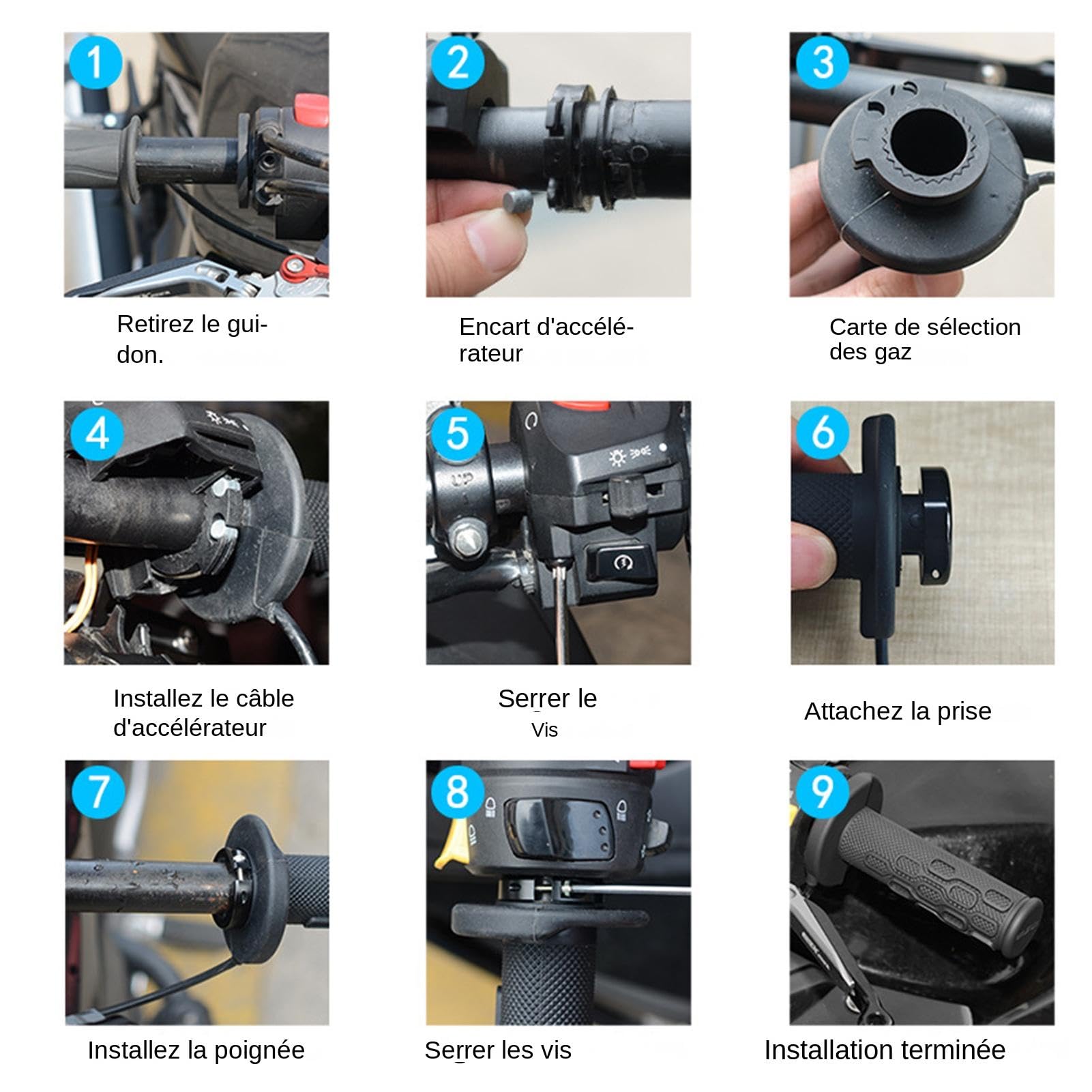 Cuscinetti Riscaldanti Per Manopole Moto Manubri Con Riscaldamento Rapido | Coprimanopole Per Accessori Moto Invernali Scaldamanubrio E Manopole Riscaldate Guida Freddo Attrezzatura