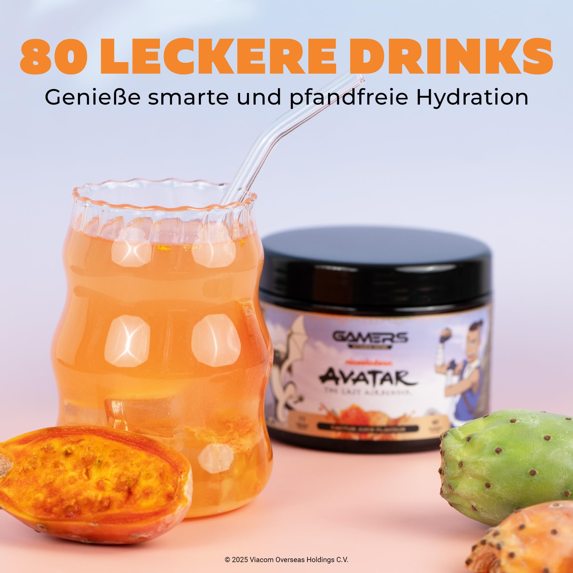 Gamers Only x AVATAR Premium Collector Bundle [MIT ENERGY PULVER & VITAMIN DRINK ] - 40 Portionen | inkl. Edelstahlshaker | Erhöht die Konzentration & Reaktionen | 125 MG Koffein & 12 Vitaminen