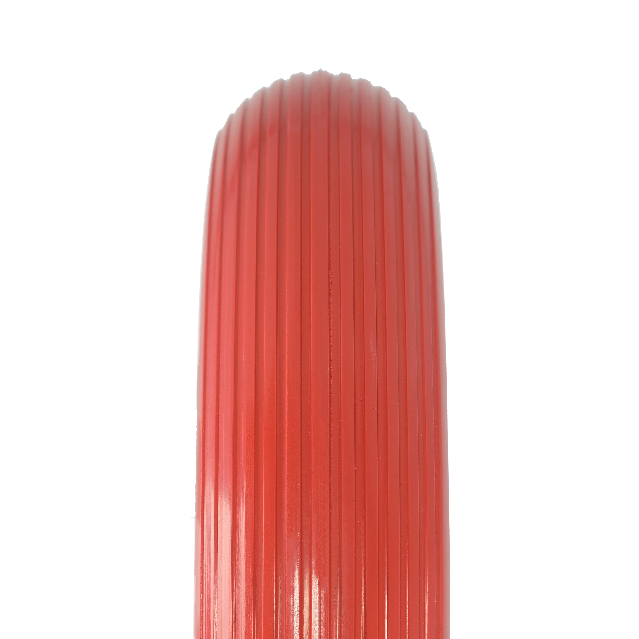 Relaxdays Ruote Carriola in PU 4.80 4.00-8, Gomma Piena con Cerchione in Acciaio, Antiforatura, da Carrello, Nero