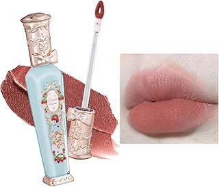 Flower Knows Strawberry Rococo Cloud Lip Cream,Long Lasting Warm Brown Nude Matte Lipstick,Hydrating Lip Stain,Transfer& Smudge Proof Velvet Liquid Lipstick for Girls&Women,0.12 Fl Oz(S03 Caffe Mocha)