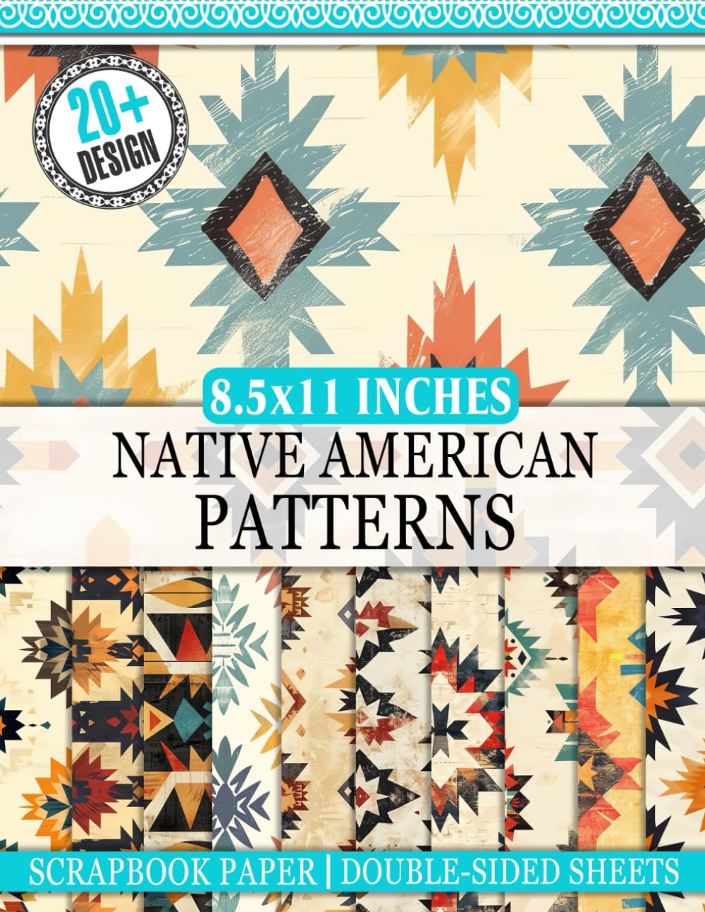native american patterns Scrapbook Paper: Authentic Native American ...
