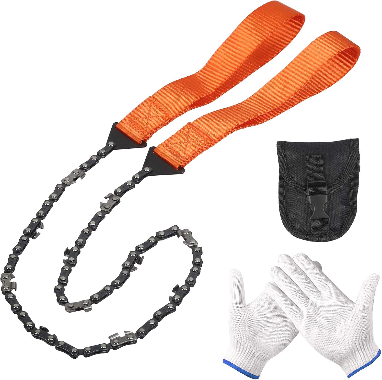 HAKOTOM Pocket Hand Chainsaw Camping Survival Chainsaw Folding Portable