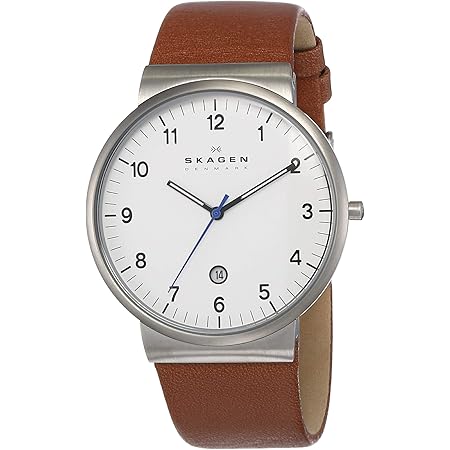 Amazon スカーゲン Skagen メンズ時計 型番 Skw60 シルバー ブラウン 1サイズ メンズ腕時計 腕時計 通販